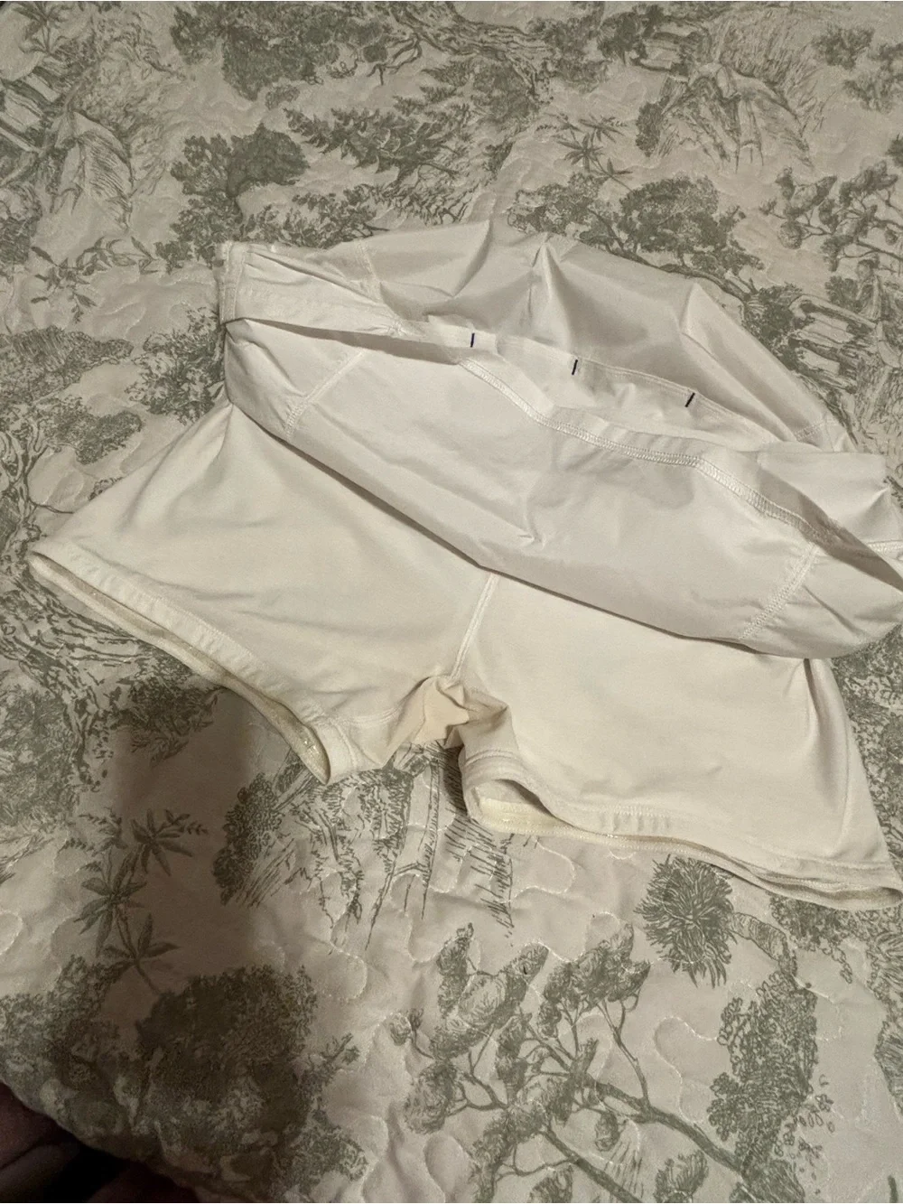 Vintage 2009 Lululemon sz 8 skirt skort white side ruche y2k retro athleisure